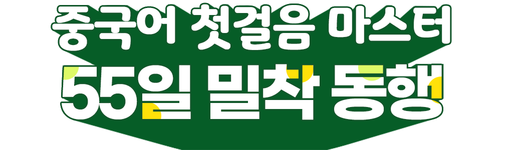 중국어 첫걸음 마스터 55일 밀착 동행