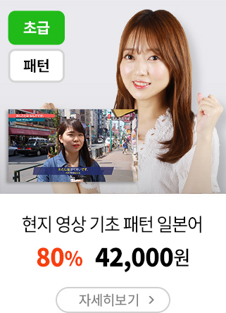 현지 영상 기초 패턴 일본어